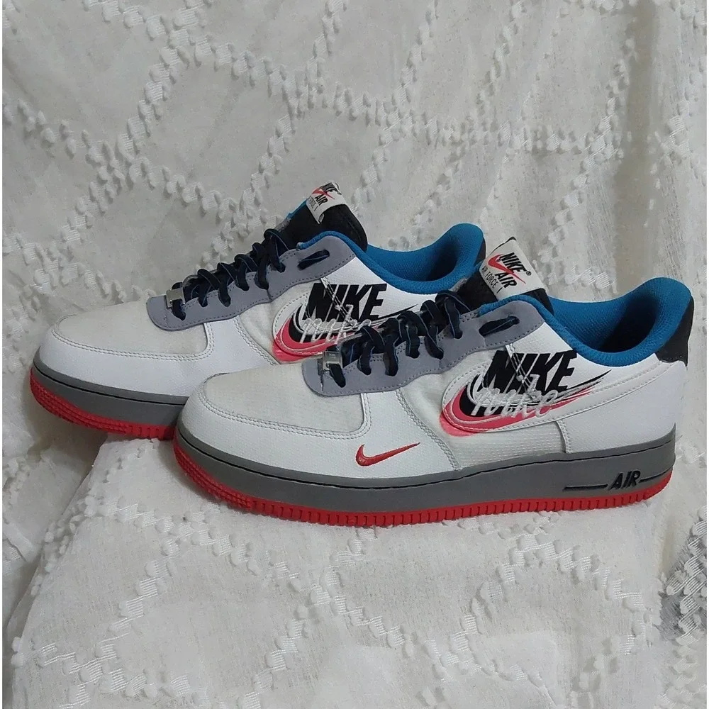 Nike Air Force 1 Mens 9.5 "Time Capsule" aka the Script Swoosh Pack CT1620-100 - Picture 2 of 8